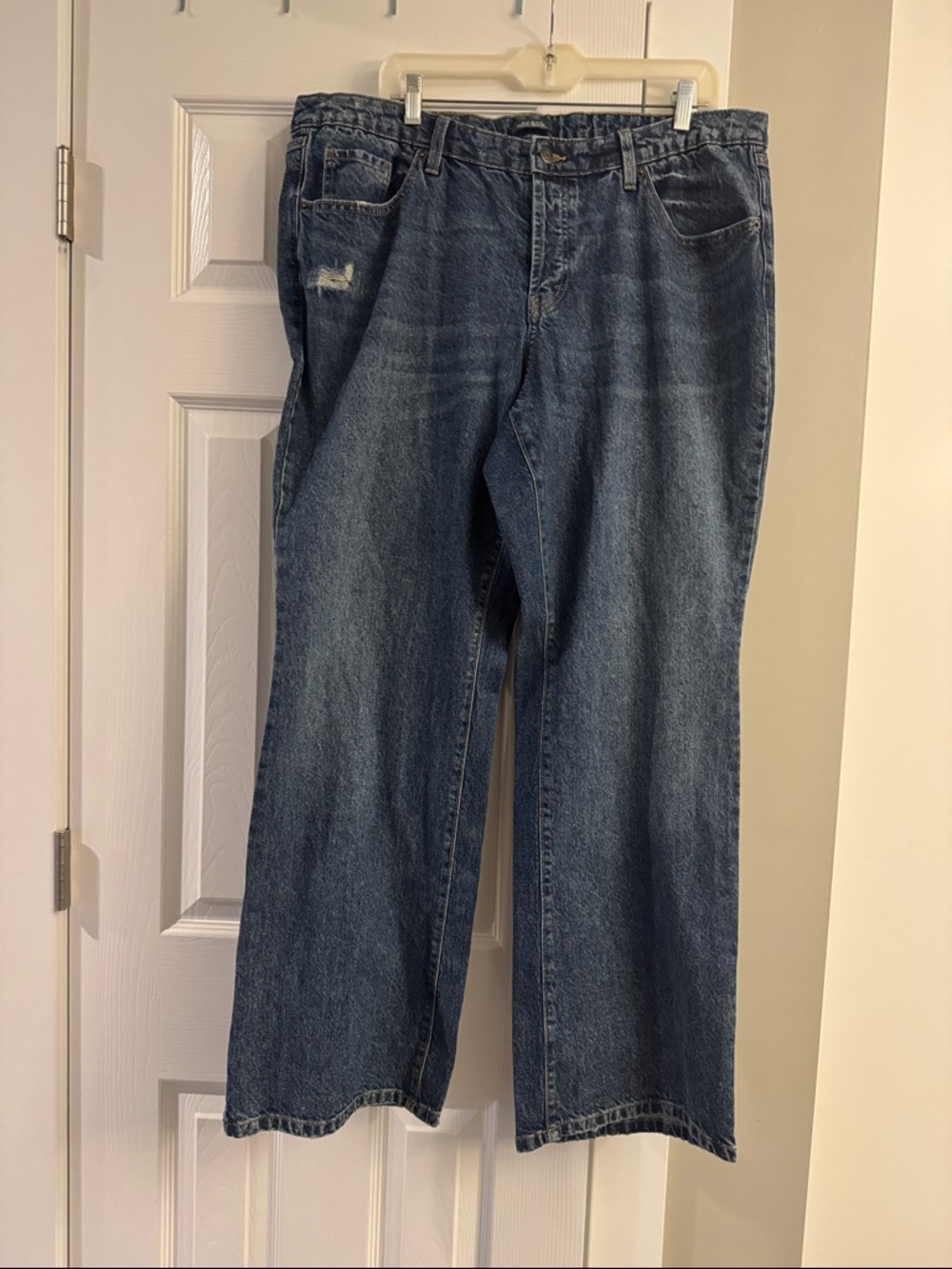 wild fable Dark Blue Low-Rise Wide-Leg Jeans